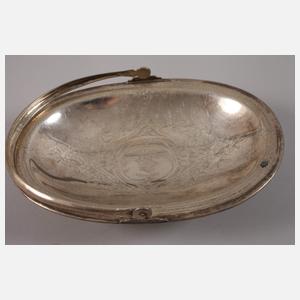 Tafelaufsatz und Zuckerdose Silber