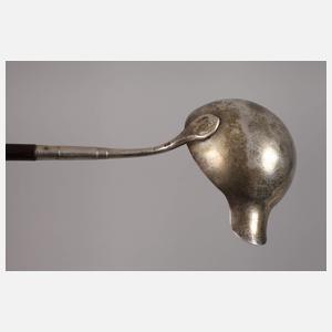 Zwei Biedermeier-Vorlegeteile Silber