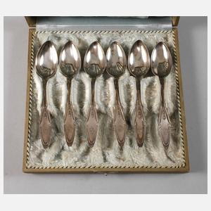 Silber sechs Kaffeelöffel