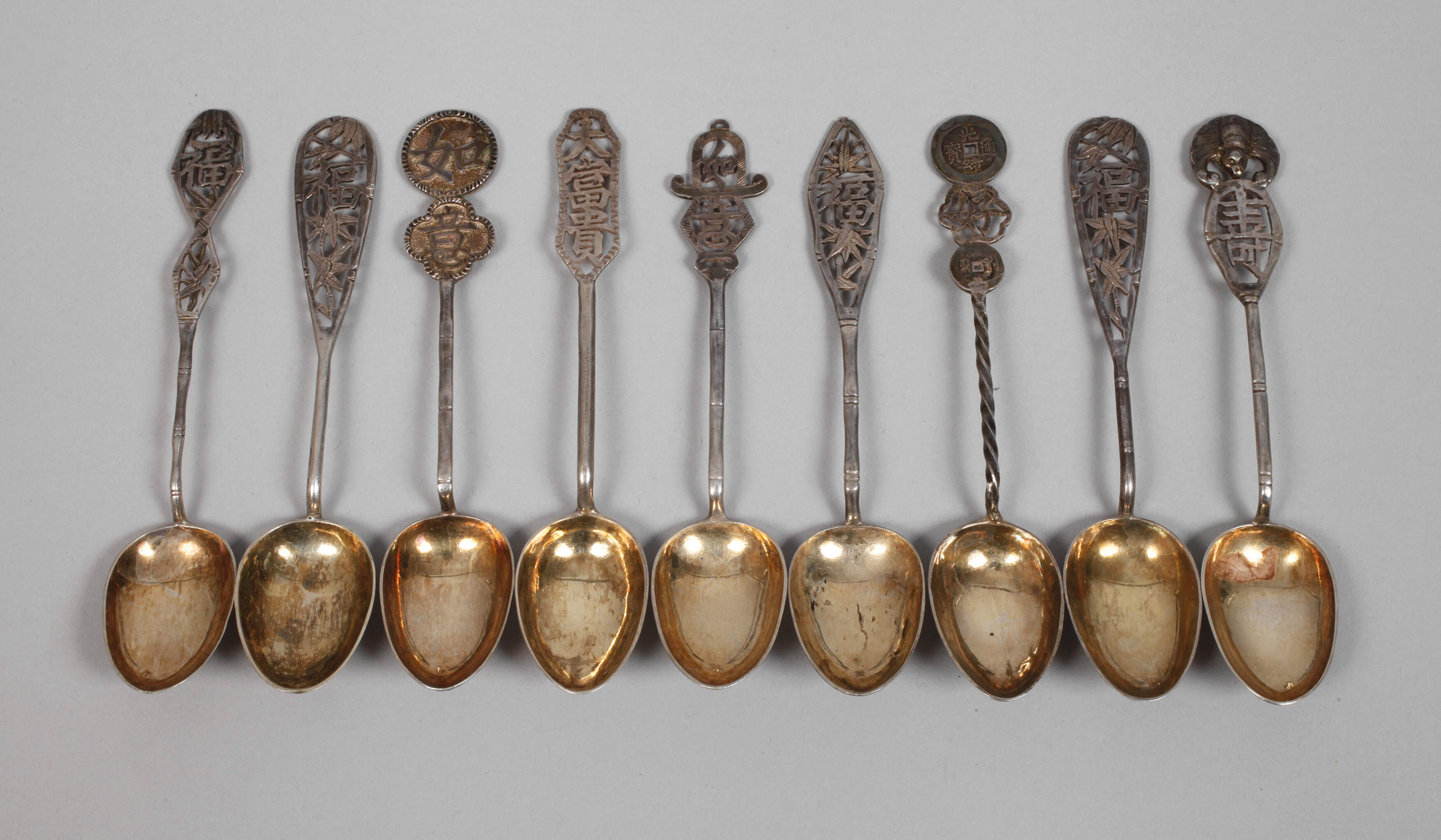 Silber neun kleine Löffel China