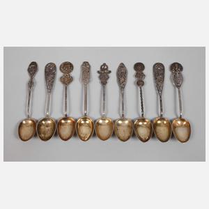 Silber neun kleine Löffel China