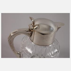 Große Kühlkanne mit Silbermontierung