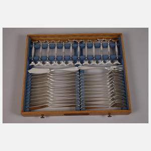 Großer Besteckkasten Akanthusdekor