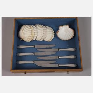 Großer Besteckkasten Akanthusdekor