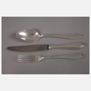 Großer Besteckkasten Akanthusdekor