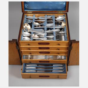 Großer Besteckkasten Akanthusdekor