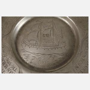 Innungsteller der Schiffsbauer