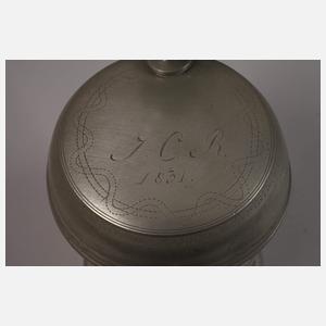 Zinn Walzenkrug Sachsen