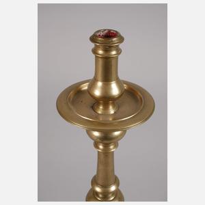 Paar französische Messingleuchter