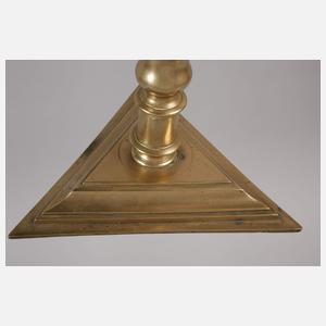 Paar französische Messingleuchter