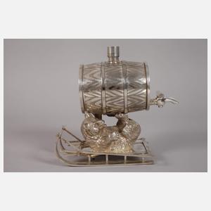 Figürliches Schnapsfässchen