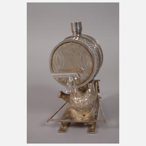 Figürliches Schnapsfässchen