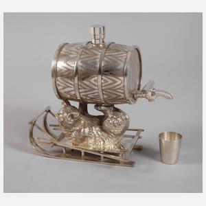 Figürliches Schnapsfässchen