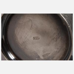 Sechs russische Löffel und Teeglashalter