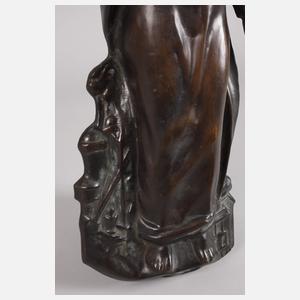 Bronzerelief Heilige Barbara