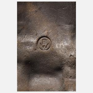 Bronzerelief Heilige Barbara