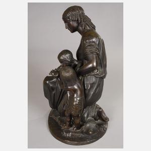 Mathurin Moreau attr., Mutter mit Kindern