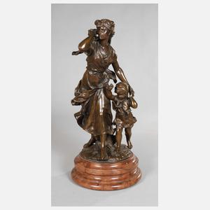 nach Hippolyte Moreau, Mutter und Kind