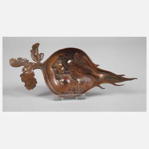 Franz Bergmann Wien, figürliche Schale