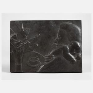 Wandplakette Mutter und Baby