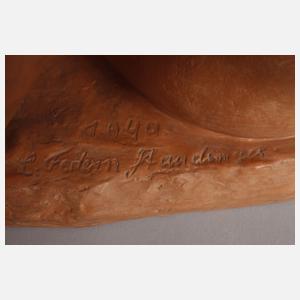 Luise Federn Staudinger, Sitzender weiblicher Akt