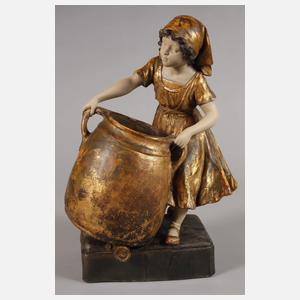 Goldscheider Wien "Mädchen mit Kessel"