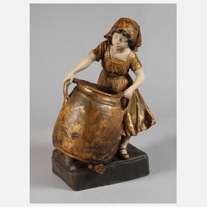 Goldscheider Wien "Mädchen mit Kessel"