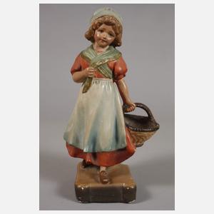 Vertikovase Mädchen mit Korb