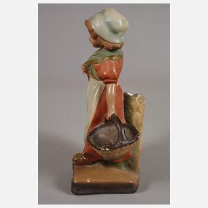 Vertikovase Mädchen mit Korb