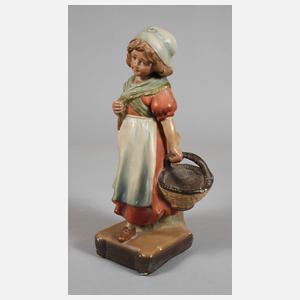 Vertikovase Mädchen mit Korb