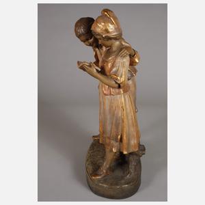 Goldscheider Wien "Lesende Kinder"