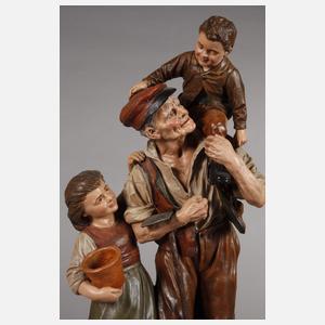 Joseph le Guluche, Großvater mit Enkelkindern