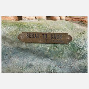 F. Foucher, große Figurengruppe "Seras tu sage"