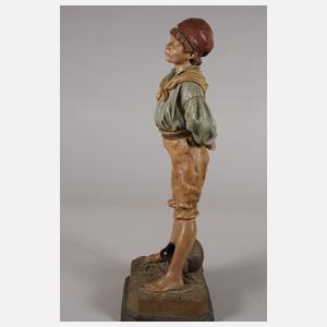 Goldscheider Wien Figur "Bitte um Feuer"