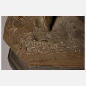 Goldscheider Wien Figur "Bitte um Feuer"