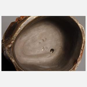 Jägersbursche mit Ente und Hase