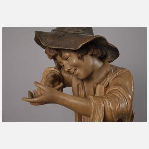 Goldscheider Wien "Der kleine Meisterschütze"