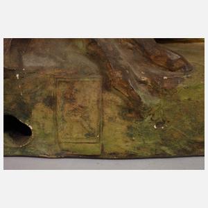 Goldscheider Wien Knabe mit Rute