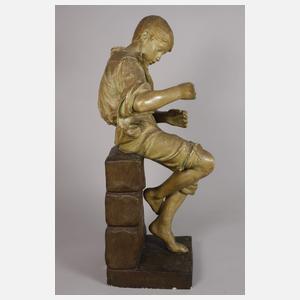 Goldscheider Wien "Korbflechter"