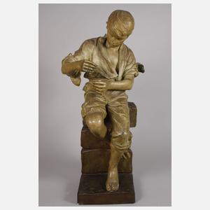 Goldscheider Wien "Korbflechter"