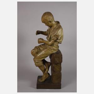 Goldscheider Wien "Korbflechter"