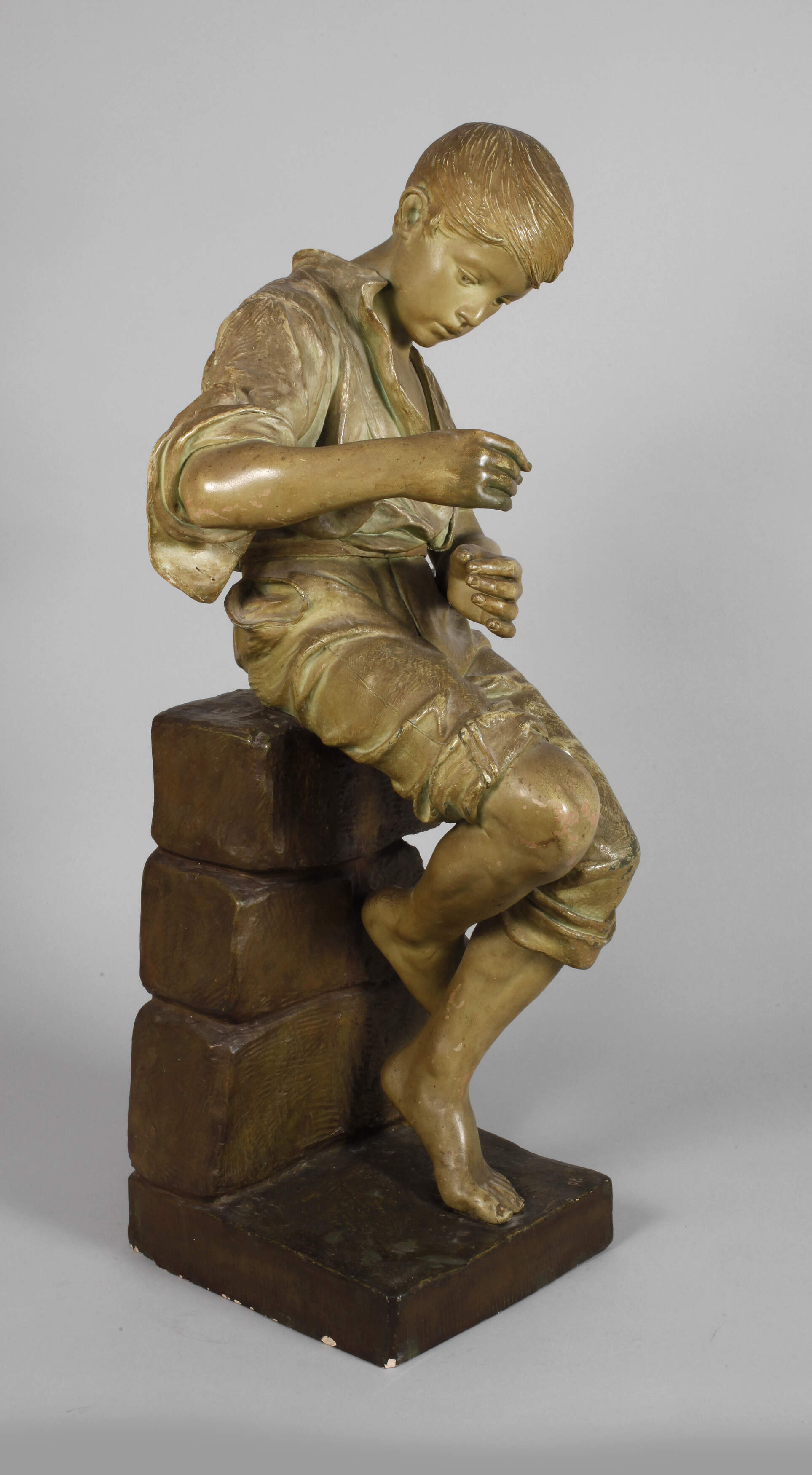 Goldscheider Wien "Korbflechter"