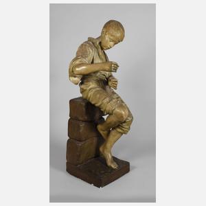 Goldscheider Wien "Korbflechter"