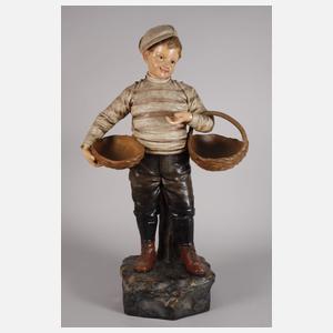 Johann Maresch Aussig Marktjunge mit Körben