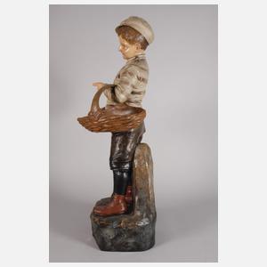 Johann Maresch Aussig Marktjunge mit Körben