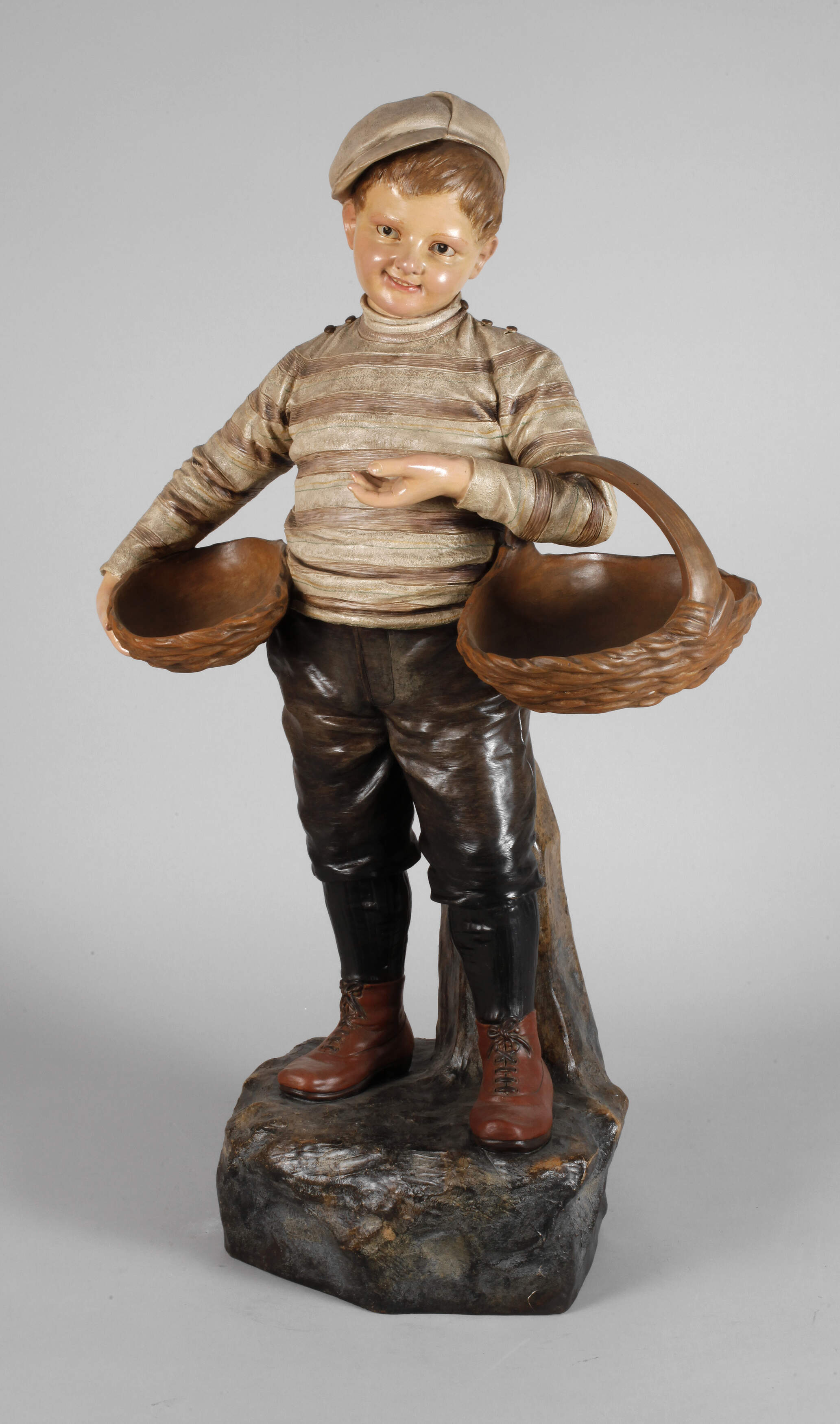 Johann Maresch Aussig Marktjunge mit Körben