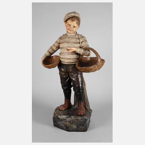 Johann Maresch Aussig Marktjunge mit Körben