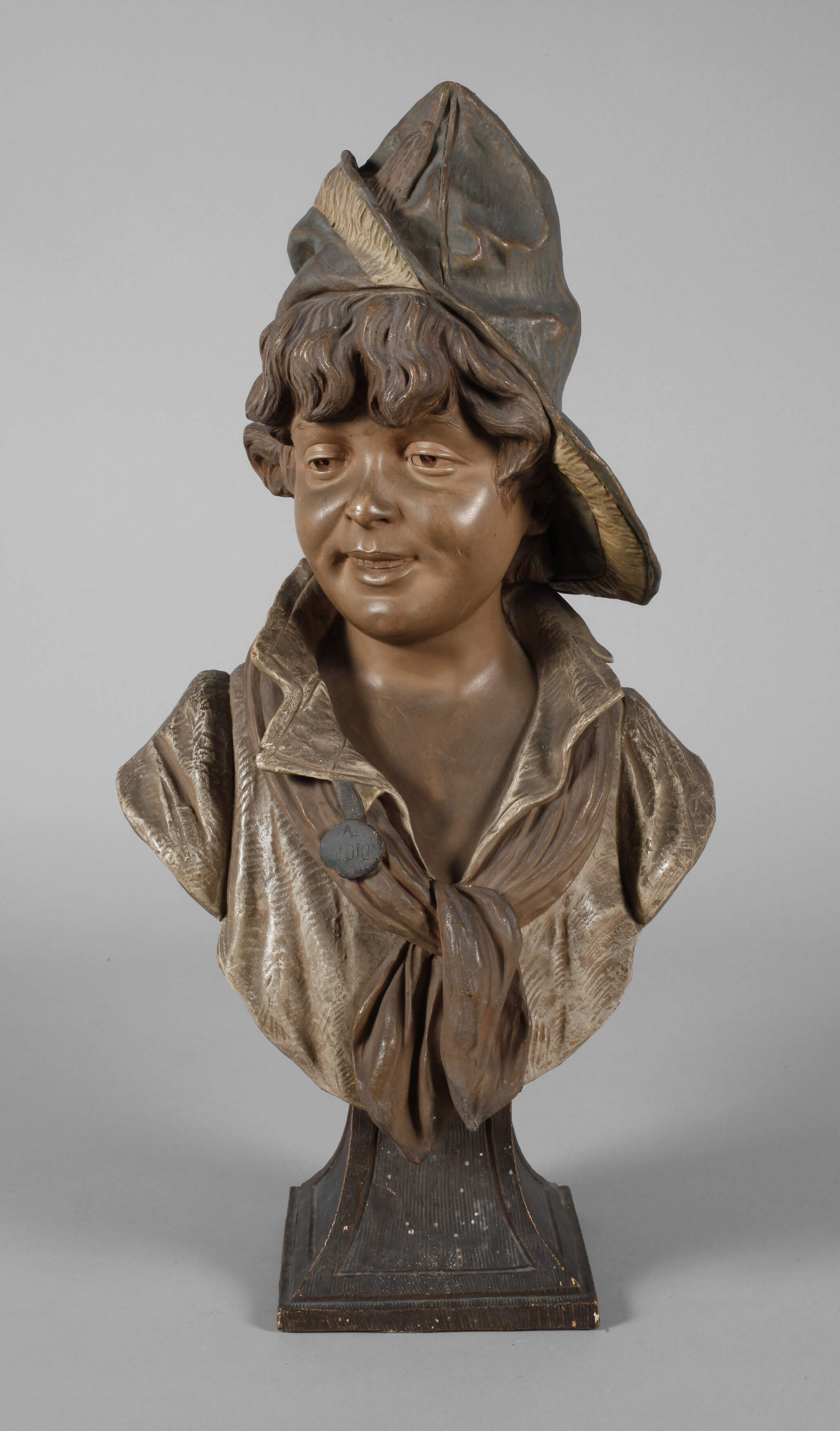 Goldscheider Wien "Italienischer Knabe Alvalore"