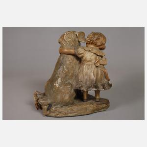 Lemaire, Tischlampe Kind mit Hund