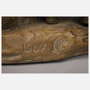 Lemaire, Tischlampe Kind mit Hund